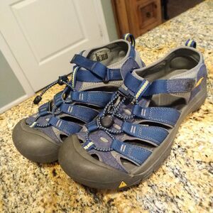 Keen Newport H2 Mens Boys Blue Gray Waterproof Adventure Sandals 1009962 Sz US 6